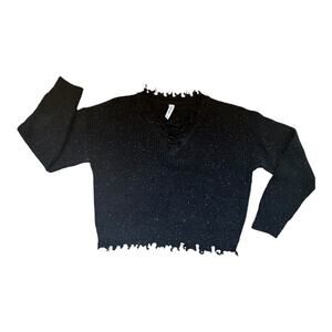 Tickled Teal | Women’s Black Knit Sweater | Size M | NWOT | 1014